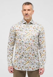 Eterna Langarmhemd SLIM FIT NON IRON Mischfarben/Gelb