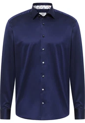 Eterna Langarmhemd COMFORT FIT NON IRON Dunkelblau
