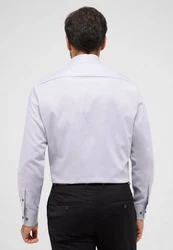 Eterna Langarmhemd COMFORT FIT NON IRON Weiß/Grau/Hellblau