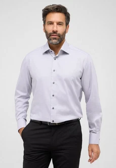 Eterna Langarmhemd COMFORT FIT NON IRON Weiß/Grau/Hellblau Eterna Langarmhemd COMFORT FIT NON IRON Weiß/Grau/Hellblau