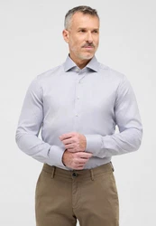 Eterna Langarmhemd SLIM FIT NON IRON Grau