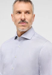 Eterna Langarmhemd SLIM FIT NON IRON Grau