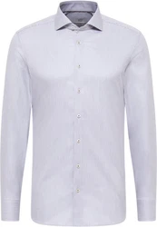 Eterna Langarmhemd SLIM FIT NON IRON Grau