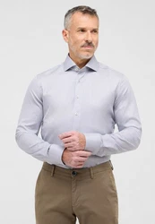 Eterna Langarmhemd SLIM FIT NON IRON Grau