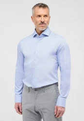 Eterna Langarmhemd SLIM FIT NON IRON Hellblau