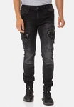 Cipo & Baxx Regular-fit Jeans mit Cargotaschen (CD-845) CD-845