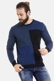 Rundhalspullover Pullover im modernen Look, CP263