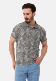 T-Shirt T-Shirts mit Rautenprint, CT-452