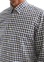 Marc O'Polo Langarmhemd Bio Baumwolle Grau/Beige/Hellblau/Rot