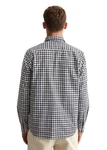 Marc O'Polo Langarmhemd Bio Baumwolle Grau/Beige/Hellblau/Rot