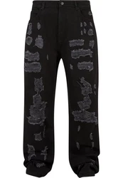 2Y Studios Bequeme Jeans Firio Destroyed Straight Jeans Schwarz/Dunkelgrau/Grün