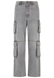 2Y Studios Aidan Cargo Baggy Jeans Hellgrau/Grau/Khaki