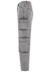 2Y Studios Aidan Cargo Baggy Jeans Hellgrau/Grau/Khaki