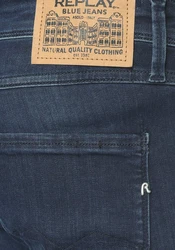 Replay Slim-fit Jeans Anbass Dunkelblau/Blau