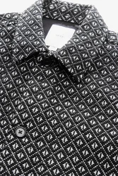 Next Gemusterte Gobelin-Hemdjacke Dunkelgrau/Gelb/Schwarz/Grau/Braun