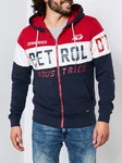Petrol Industries Sweatshirt Rennweste Schwarz/Rot/Hellblau/Dunkelblau