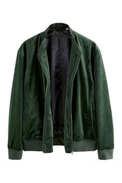 Sakko Bomberjacke aus Samt (1-tlg)