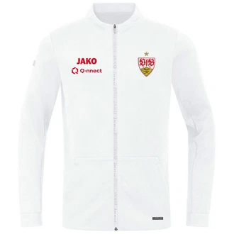 Jako Funktionsjacke VfB Pro Casual Weiß/Creme/Gelb