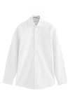 Next Langarmhemd Signature Slim Fit Strukturhemd Cutaway-Kragen Weiß/Creme