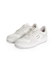 Tommy Jeans TJM Retro Basket Cupsole Tumble Plateausneaker Weiß/Beige/Creme/Grau