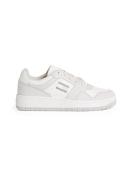 Tommy Jeans TJM Retro Basket Cupsole Tumble Plateausneaker Weiß/Beige/Creme/Grau