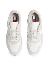Tommy Jeans TJM Retro Basket Cupsole Tumble Plateausneaker Weiß/Beige/Creme/Grau