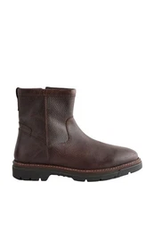 Schlupfstiefel aus Leder Stiefelette (1-tlg)