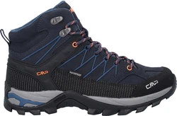 CMP Rigel MID Trekking Shoe Schnürschuh (WP) Schwarz/Hellblau/Rot/Braun/Dunkelblau