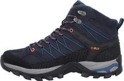 CMP Rigel MID Trekking Shoe Schnürschuh (WP) Schwarz/Hellblau/Rot/Braun/Dunkelblau