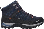 CMP Rigel MID Trekking Shoe Schnürschuh (WP) Schwarz/Hellblau/Rot/Braun/Dunkelblau