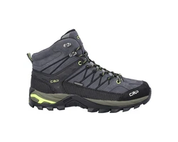 CMP Rigel MID Trekking Shoe Schnürschuh (WP) Grau/Gelb Fluo (3Q12947)