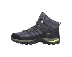 CMP Rigel MID Trekking Shoe Schnürschuh (WP) Grau/Gelb Fluo (3Q12947)