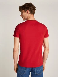Tommy Hilfiger T-Shirt STRETCH SLIM FIT TEE mit Rundhalsausschnitt Rot/Dunkelrot