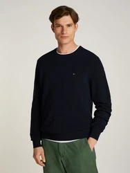 TOMMY HILFIGER Pullover 'ESSENTIAL' STEUERKREUZ marine