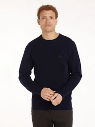 Rundhalspullover ESSENTIAL STRUCTURE CREW NECK mit feiner Struktur