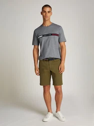 Tommy Hilfiger T-Shirt HILFIGER CHEST INSERT TEE grau/medium grau heather