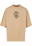 Merchcode T-Shirt Frida Kahlo Te amo outline Huge Tee (1-tlg) Khaki/Beige/Braun