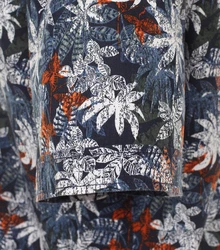 CASAMODA Langarmhemd Print Casual Fit Button-Down-Kragen 