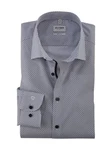 OLYMP Businesshemd Level 5 Grau/Dunkelblau/Blau/Hellblau