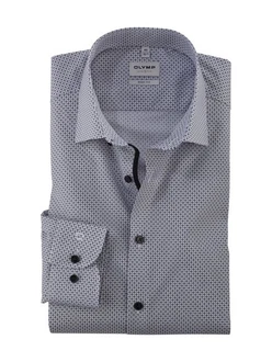 OLYMP Businesshemd Level 5 Grau/Dunkelblau/Blau/Hellblau OLYMP Businesshemd Level 5 Grau/Dunkelblau/Blau/Hellblau