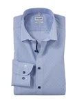 OLYMP Businesshemd Level 5 Hellblau/Dunkelblau