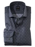 OLYMP Businesshemd Level 5 Dunkelblau/Grau/Blau/Hellblau