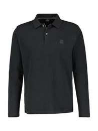 Langarm-Poloshirt mit Logo Stickerei