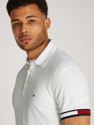 Tommy Hilfiger Poloshirt FLAG CUFF SLIM POLO wei