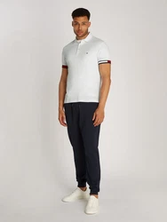Tommy Hilfiger Poloshirt FLAG CUFF SLIM POLO wei
