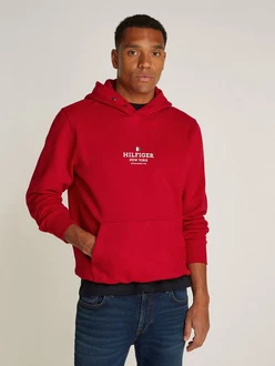 Tommy Hilfiger Hoodie mit Logodruck rot/medium rot