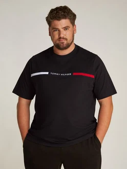 Tommy Hilfiger Big & Tall BT-HILFIGER CHEST INSERT TEE Grün Tommy Hilfiger Big & Tall BT-HILFIGER CHEST INSERT TEE Grün