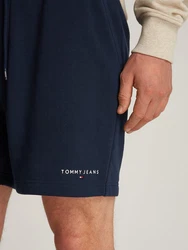 Tommy Jeans Sweatshorts TJM REG LINEAR SHORT Dunkelblau/Blau