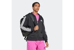 adidas Sportswear Kapuzensweatshirt Essentials 3S FT FZ HD Dunkelgrau/Schwarz/Rosa/Hellgrau/Mischfarben