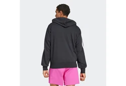 adidas Sportswear Kapuzensweatshirt Essentials 3S FT FZ HD Dunkelgrau/Schwarz/Rosa/Hellgrau/Mischfarben
